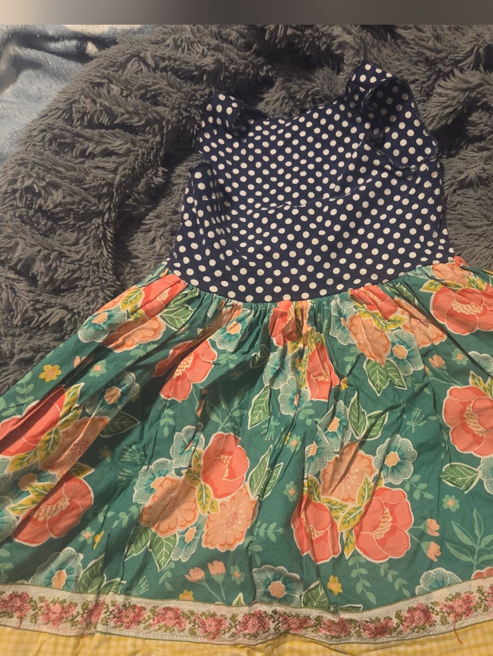 Girls Mathilda Jane Platinum Dress